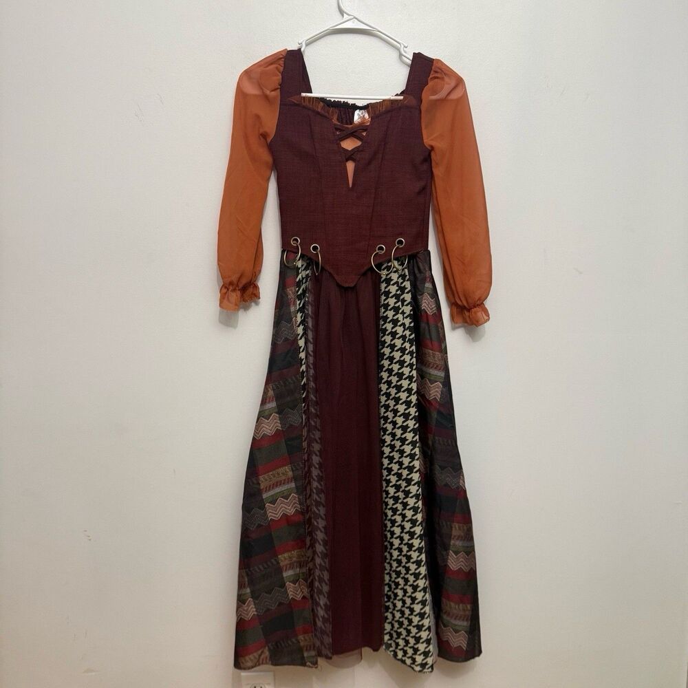 Disney Hocus Pocus Mary Sanderson Deluxe Costume Dress Kids Youth  Medium